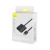 Baseus AirJoy 2-in-1, 4K, 60Hz, Bi-direktionaler HDMI-Adapter mit integriertem HDMI-Steckerkabel (1m), Schwarz (B01331105111-01)