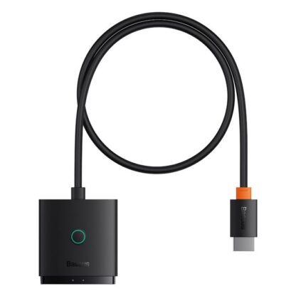 Baseus AirJoy 2-in-1, 4K, 60Hz, Bi-direktionaler HDMI-Adapter mit integriertem HDMI-Steckerkabel (1m), Schwarz (B01331105111-01) - Image 4