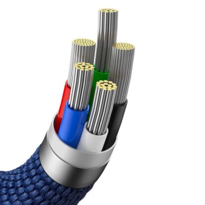 Baseus Typ-C - Lightning Kabel, Crystal Shine Serie Schnellladekabel 20W 2m Blau (CAJY000303) - Image 8