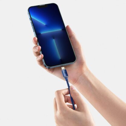 Baseus Typ-C - Lightning Kabel, Crystal Shine Serie Schnellladekabel 20W 2m Blau (CAJY000303) - Image 10