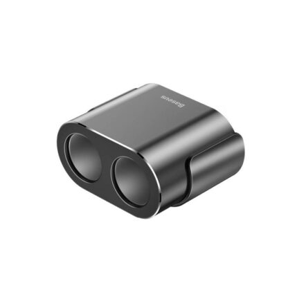 Baseus Autoladegerät Eins zu Zwei Zigarettenanzünder (Doppelanzünder 80W + Doppel USB 3,1A) Schwarz (CRDYQ-01) - Image 11