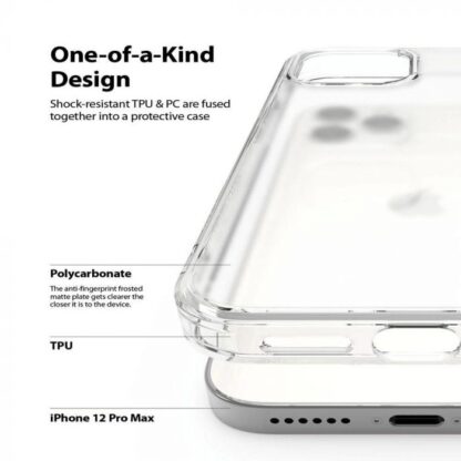 Ringke iPhone 12 Pro Max Hülle Fusion Matt Transparent - Image 3