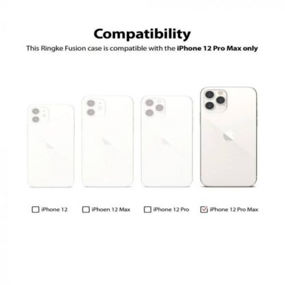 Ringke iPhone 12 Pro Max Hülle Fusion Matt Transparent - Image 8