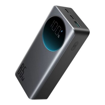 Joyroom Powerbank mit Digitalanzeige, C+C+U, PD 65W, 30000 mAh mit Typ-C-auf-Typ-C-Kabel (1,20m) Schwarz (JR-PBF04). - Image 2
