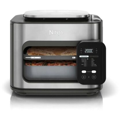 Ninja Foodie Vertikaler Doppel-Schubladen 12in1 Multikocher Heißluftfritteuse 12,5L Silber EU SFP700EU