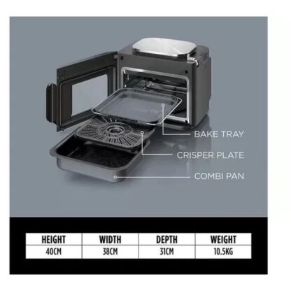 Ninja Foodie Vertikaler Doppel-Schubladen 12in1 Multikocher Heißluftfritteuse 12,5L Silber EU SFP700EU - Image 2