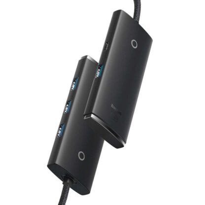 Baseus HUB Lite Serie 4-in-1 Adapter (USB-A zu 4xUSB-A 3.0 5Gb/s) Kabel 2m, Schwarz (WKQX030201) - Image 5