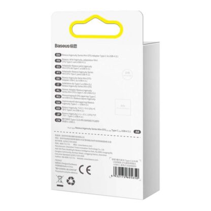 Baseus Konverter Ingenuity Serie Mini OTG Adapter USB-A 3.1 Buchse auf Typ-C Stecker Blau (ZJJQ000003) - Image 2