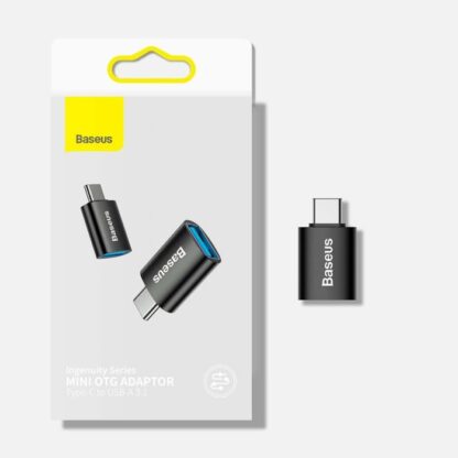 Baseus Konverter Ingenuity Serie Mini OTG Adapter USB-A 3.1 Buchse auf Typ-C Stecker Blau (ZJJQ000003) - Image 5