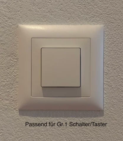 Philips Hue Dimmschalterhalterung mit Feller EDIZIOdue 2-Rahmen Version 2 (abgerundet, mit Hue Logo) - Image 2