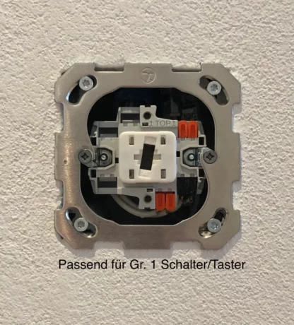Philips Hue Dimmschalterhalterung mit Feller EDIZIOdue 2-Rahmen Version 2 (abgerundet, mit Hue Logo) - Image 5