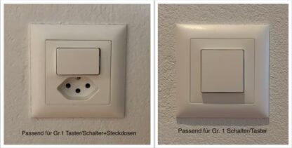 Philips Hue Smart Button Halterung mit CH Feller EDIZIO due 2 Rahmen - Image 2