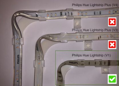 Montageclips/Halterung für Philips Hue LED Lightstrip (Lightsrip V1) - Image 4