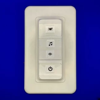 Philips Hue Dimmschalter Version 2 (abgerundet, mit Hue Logo) Halterung für Feller STANDARDdue 2 Rahmen mit 43 mm Bohrung
