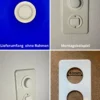 Philips Hue Smart Button Halterung für CH Feller STANDARDdue 2 Rahmen 43 mm Loch