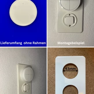 Philips Hue Tap Dial Switch Holder für CH Feller STANDARDdue 43 mm Loch (ohne Rahmen)