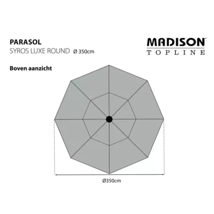 Madison Sonnenschirm Syros Luxe 350 cm Rund - Image 7