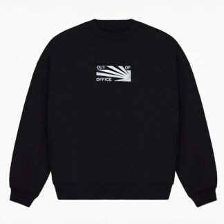 "Out Of Office" Embroided Heavy Weight Sweater