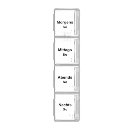 Tablettenbox PILLENBOX MIT ETUI Pillendose Wochenbox 7 Tage 4 Fächer – Medikamentenorganizer für eine Woche - Image 6