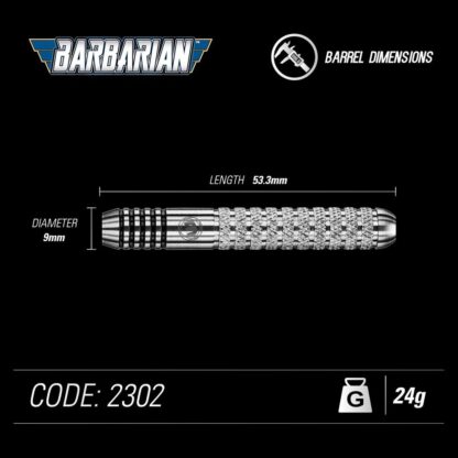 Barbarian Steel Dartpfeile 24G - Image 3
