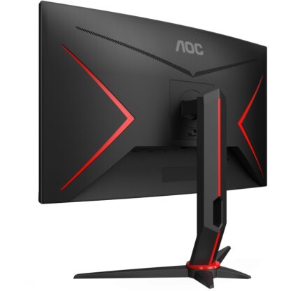 68.8cm/27" (2560x1440) AOC Gaming CQ27G2S/BK 16:9 QHD Curved 1ms 165Hz HDR10 HDMI DP Black/Red - Image 3