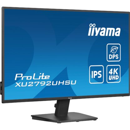 68.5cm/27" (3840x2160) Iiyama ProLite XU2792UHSU-B6 16:9 4K UHD IPS 4ms 60Hz HDMI DP USB Speaker Black - Image 4