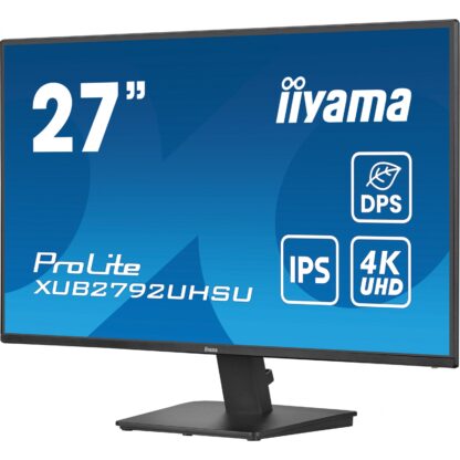 68.5cm/27" (3840x2160) Iiyama ProLite XU2792UHSU-B6 16:9 4K UHD IPS 4ms 60Hz HDMI DP USB Speaker Black - Image 5