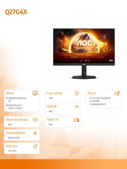 Q27G4X 27-Zoll IPS 180Hz HDMIx2 DP Pivot Monitor - Image 15