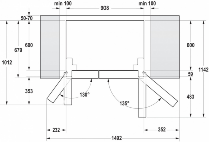Side-by-Side Kühl-Gefrierkombination NRS9EVX - Image 3
