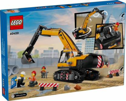LEGO City 60420 Gelber Bau-Bagger - Image 3