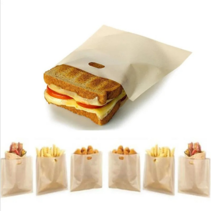 5er Set Anti Haft Beschichtete Toast Beutel - Image 4