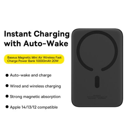 Baseus - Magnetic Mini Air 10000mAh Magsafe Powerbank - Image 8