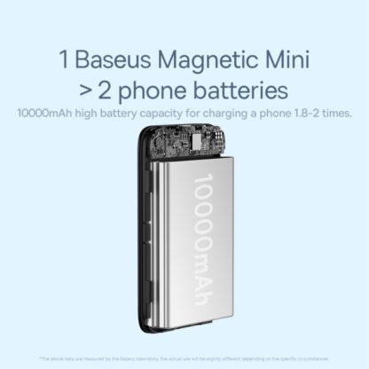 Baseus - Magnetic Mini Air 10000mAh Magsafe Powerbank - Image 12