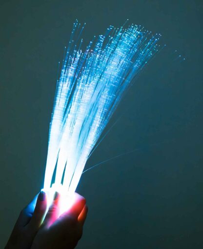 (12er) LED Glasfaser Leuchtstab Party Glow – Bunt - Image 6