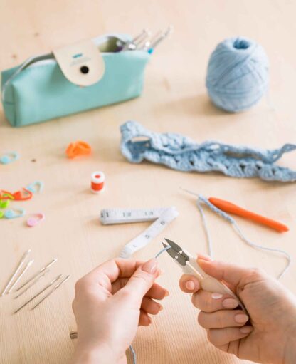 (36-tlg. Set) Häkel Handwerk Kit DIY Mercerie Nadeln mit Massband + Etui - Image 6