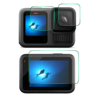 GoPro Hero 13 Black 3 in 1 Display und Kamera Panzerglas Set