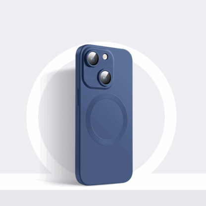 iPhone-15-MagSafe-Silikon-Cover-mit-Kameraschutz-Glas-Blau