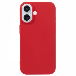 iPhone 16 Super Slim Gummi Schutzhülle Rot
