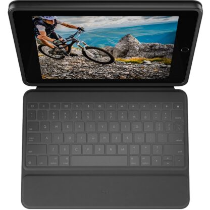 Logitech Rugged Folio Tastatur und Schutzhülle iPad 7./8./9. Generation Black QWERTZ DE - Image 2