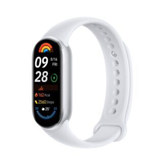 Xiaomi Smart Band 9 Gletscher Silber | Smartband | Bluetooth 5.4, 233 mAh, 1,62", 5 ATM, Beschleunigungssensor, Gyroskop, PPG-Sensor